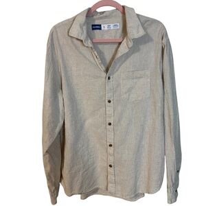 Old Navy Tan Casual Button Down Shirt